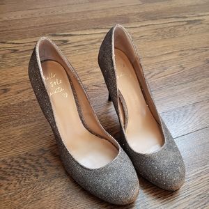 Banana Republic sparkly silver heels